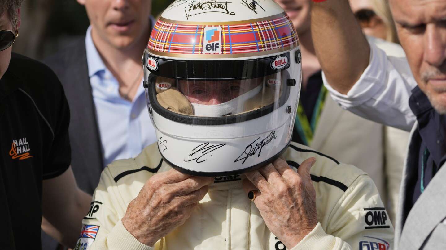 Michael Schumacher's signature on helmet worn by F1 champ